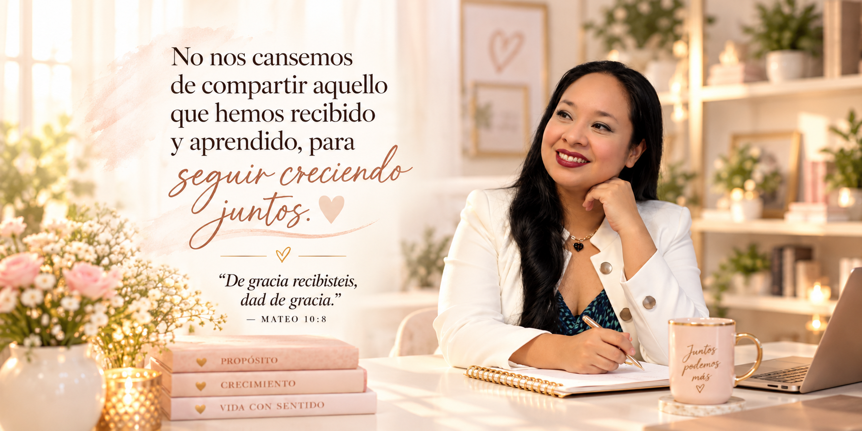No nos cansemos de compartir aquello que hemos recibido y aprendido, para seguir creciendo juntos. De gracia recibisteis, dad de gracia. Mateo 10:8.