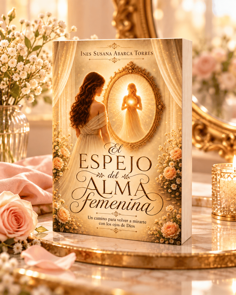 Mockup del libro El espejo del alma femenina de Inés Susana Abarca Torres.